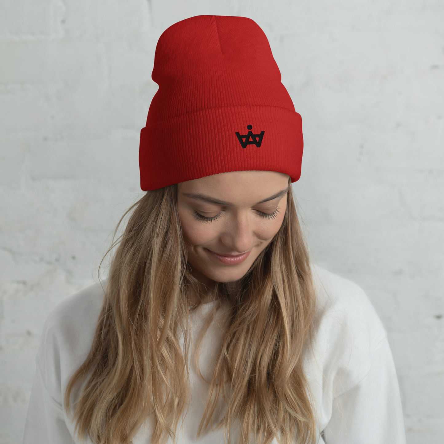 Cuffed Logo Beanie - Black Logo