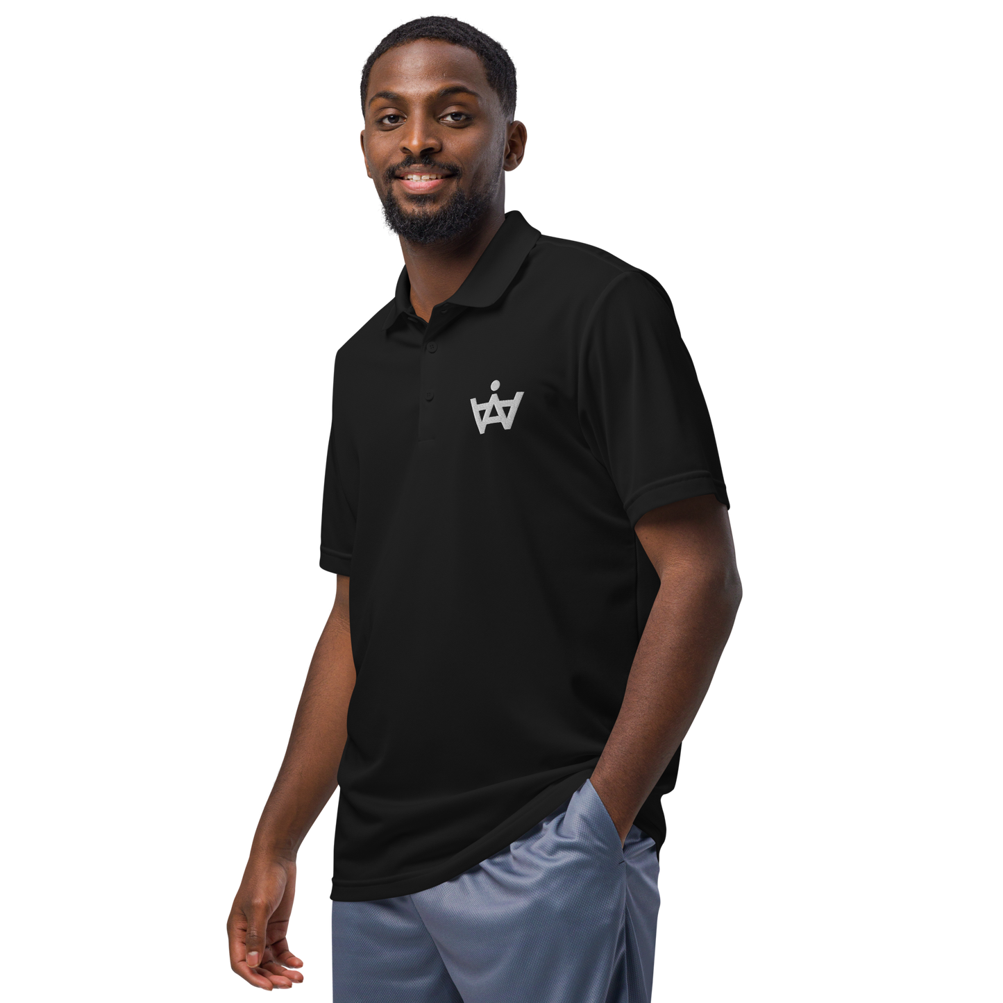 Adidas Sport Logo Polo - White Logo